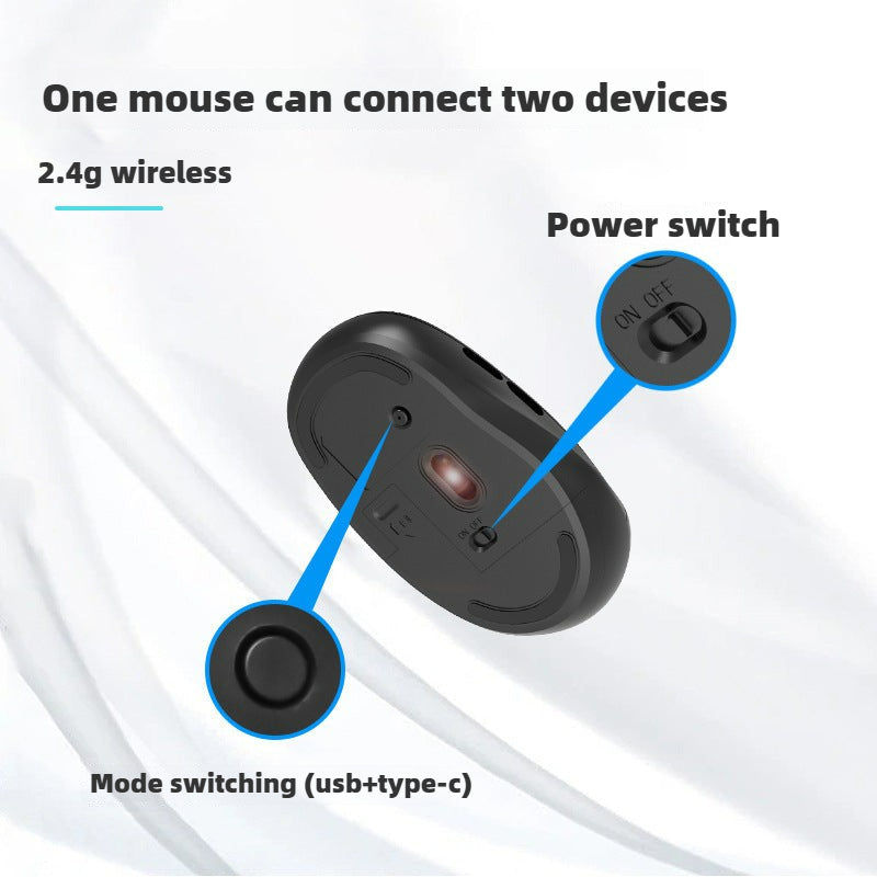 CM820G Silent Wireless Mouse For Laptops