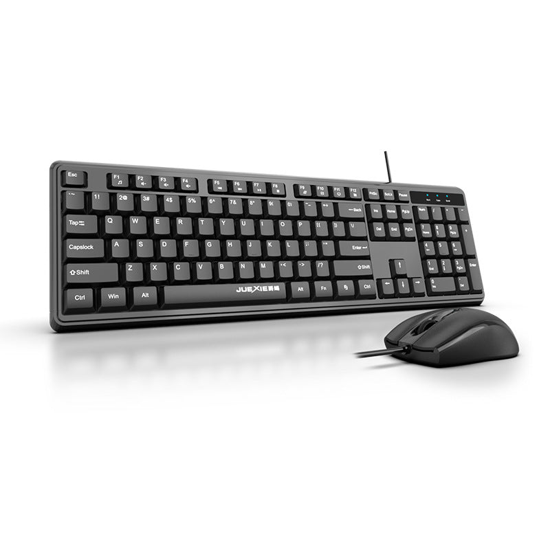 JK-2002 Wired Keyboard And Mouse Set, Key Mute, For Office Use