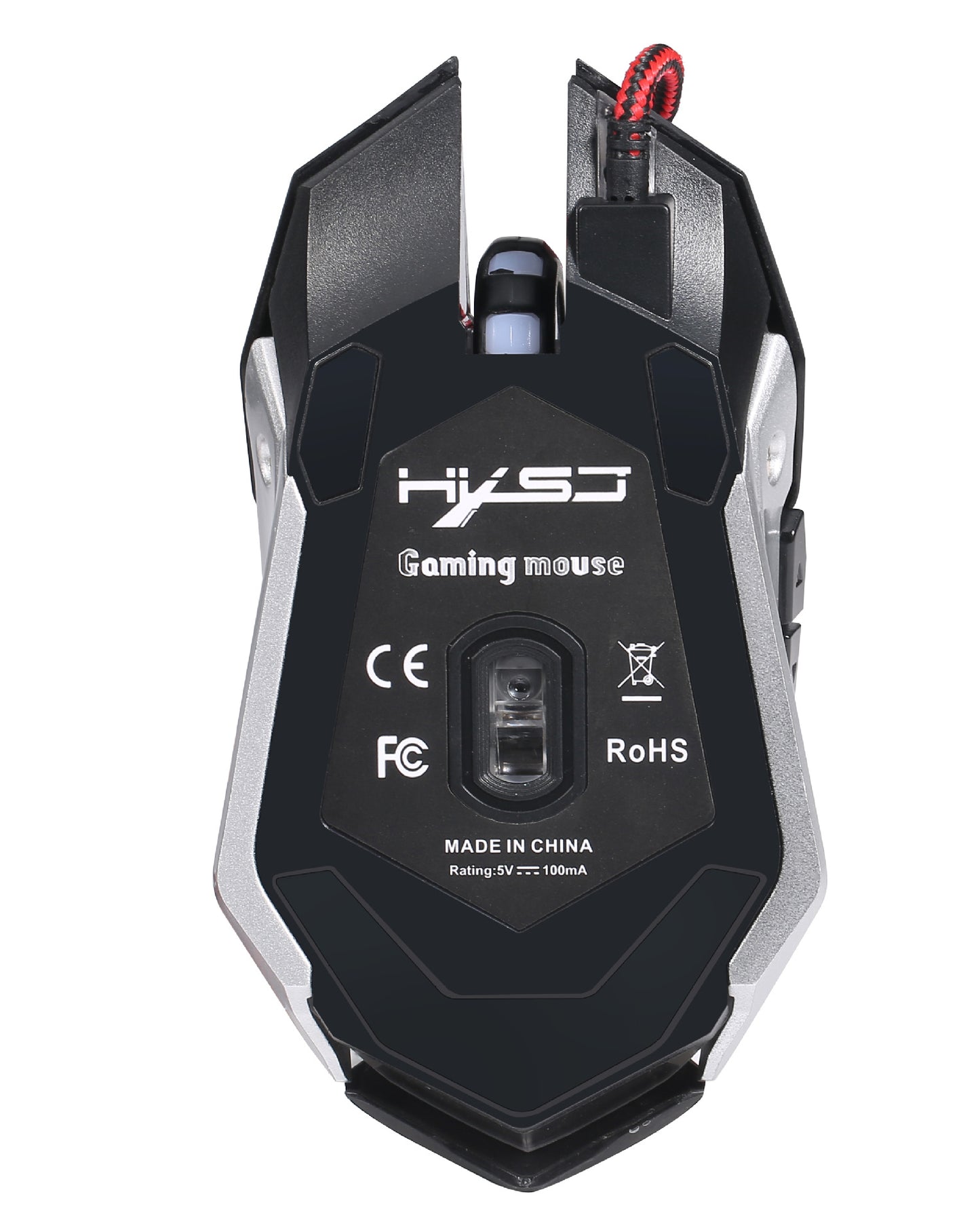 HXSJ S100 Mechanical RGB Gaming Mouse, Metal Base