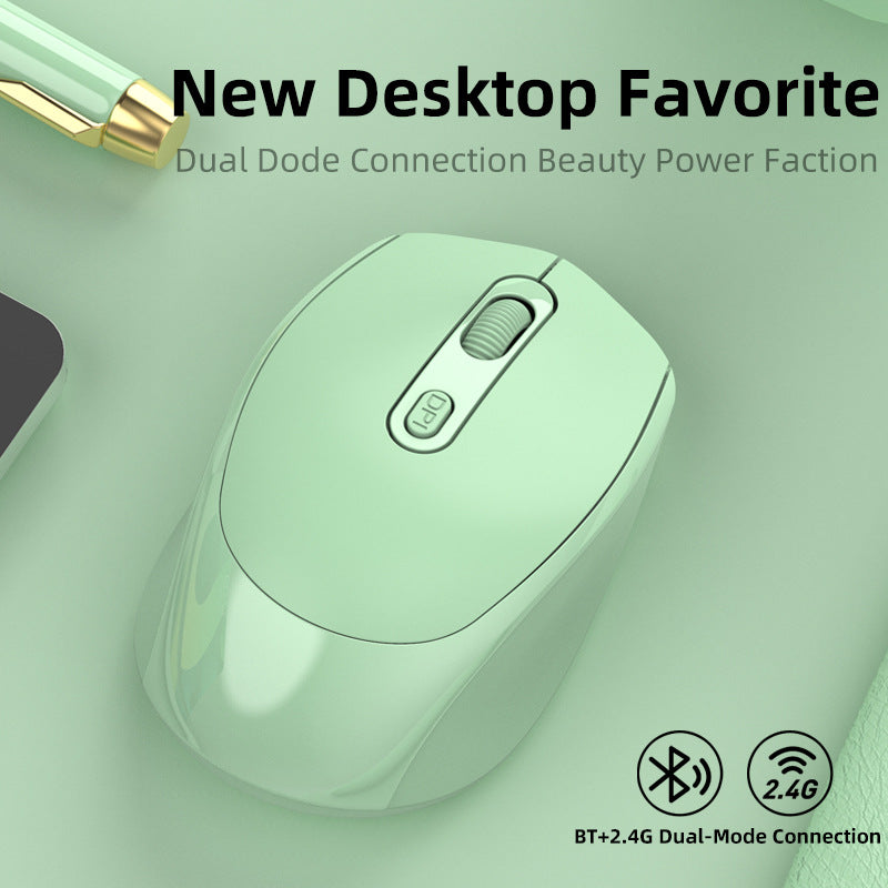 Dual-Mode Wireless Bluetooth Charging Mouse, Built-In 500mAh Battery, Multiple Versions, Ergonomic Design