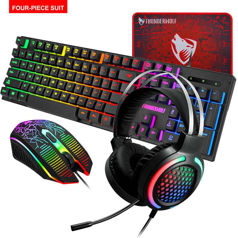 Keyboard Mouse Earphone Ear Pads Covers Suit Luminous Game Computer