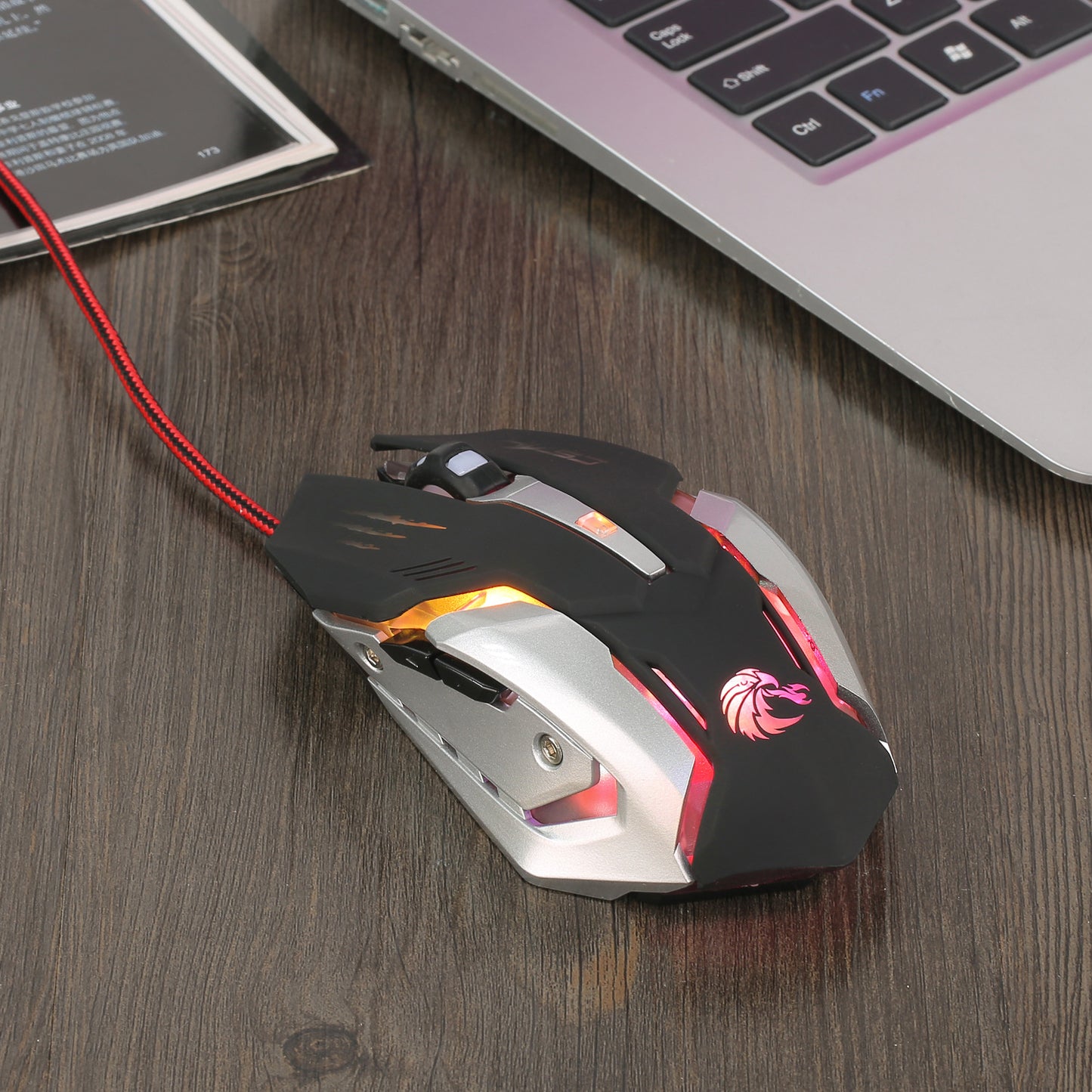 HXSJ S100 Mechanical RGB Gaming Mouse, Metal Base