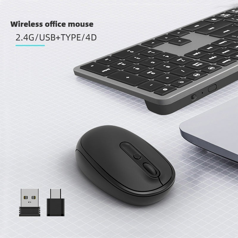 CM820G Silent Wireless Mouse For Laptops