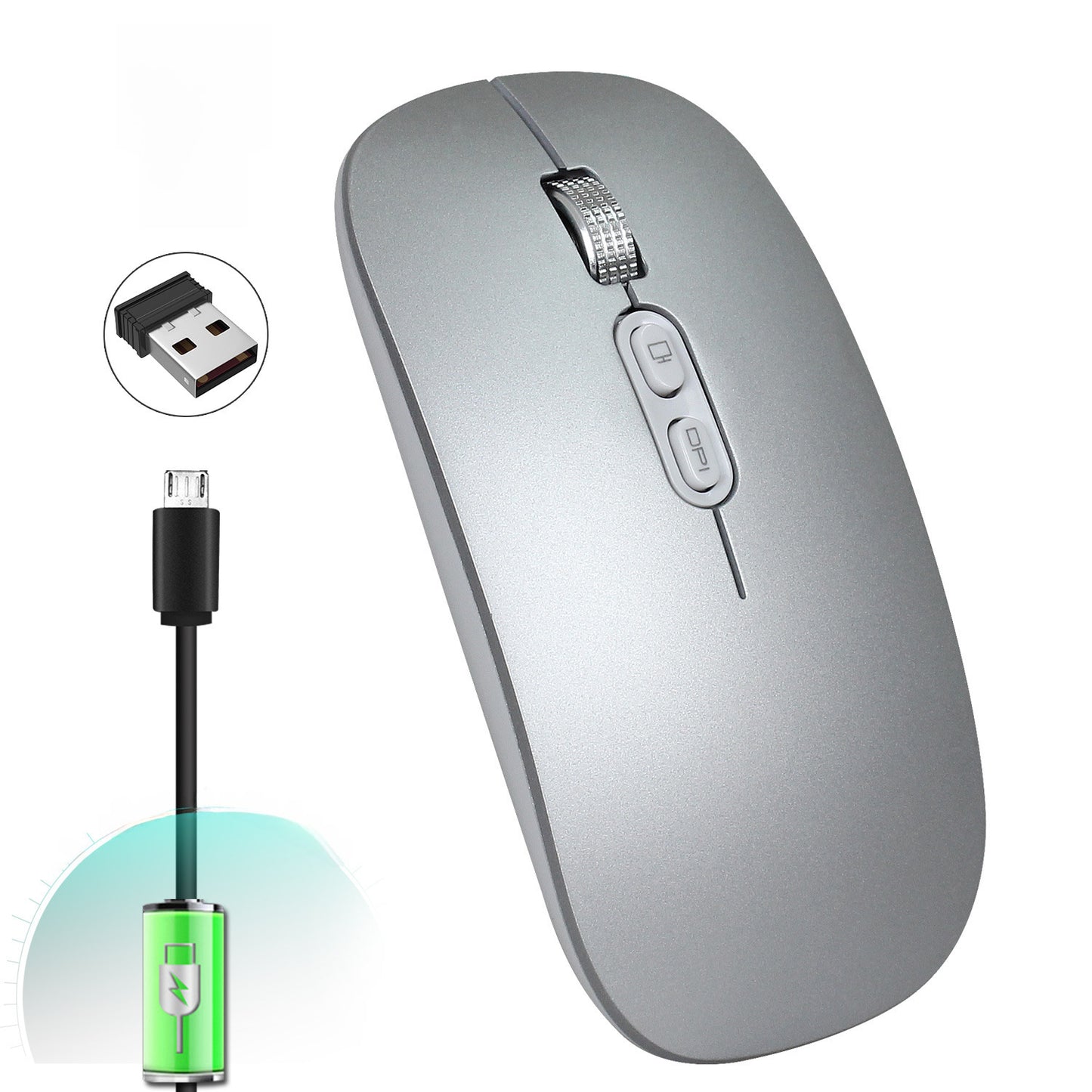 M103 Rechargeable Wireless Mouse, Silent 2.4