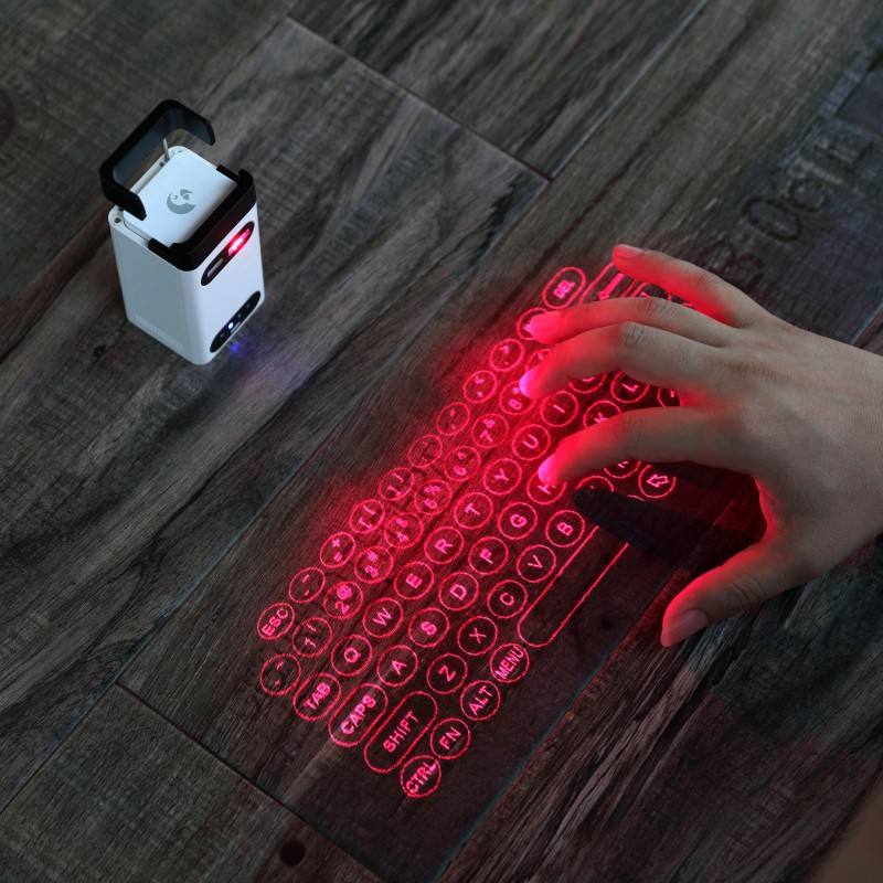 Bluetooth Wireless Power Bank With Virtual Laser Projection Keyboard For Phone