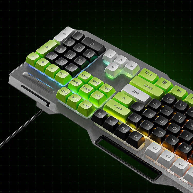 GX90 Wired Mechanical Feel Keyboard And Mouse Set For E-Sports Gaming