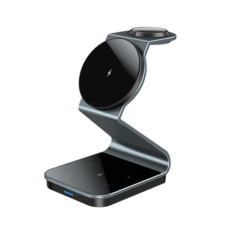 Popular Magnetic 3-in-1 Wireless Charger, Desktop Multi-Functional Folding Wireless Charging Phone Holder For Apple