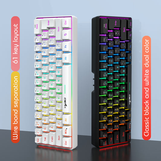 L500 Tri-Mode Compact Membrane Keyboard, RGB Backlight, 2.4G/Bluetooth/Wired Gaming Keyboard