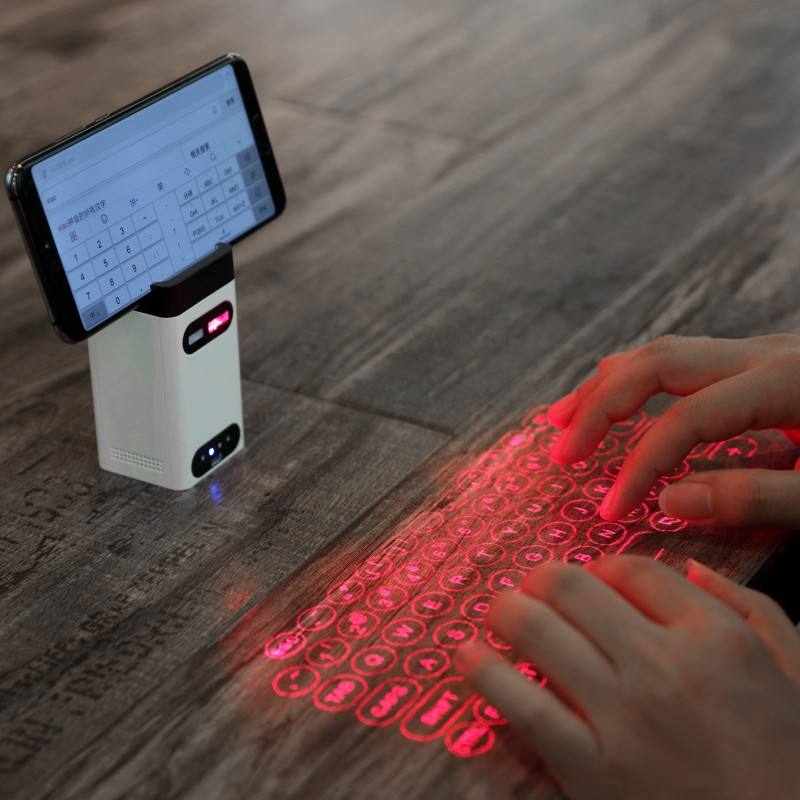 Bluetooth Wireless Power Bank With Virtual Laser Projection Keyboard For Phone