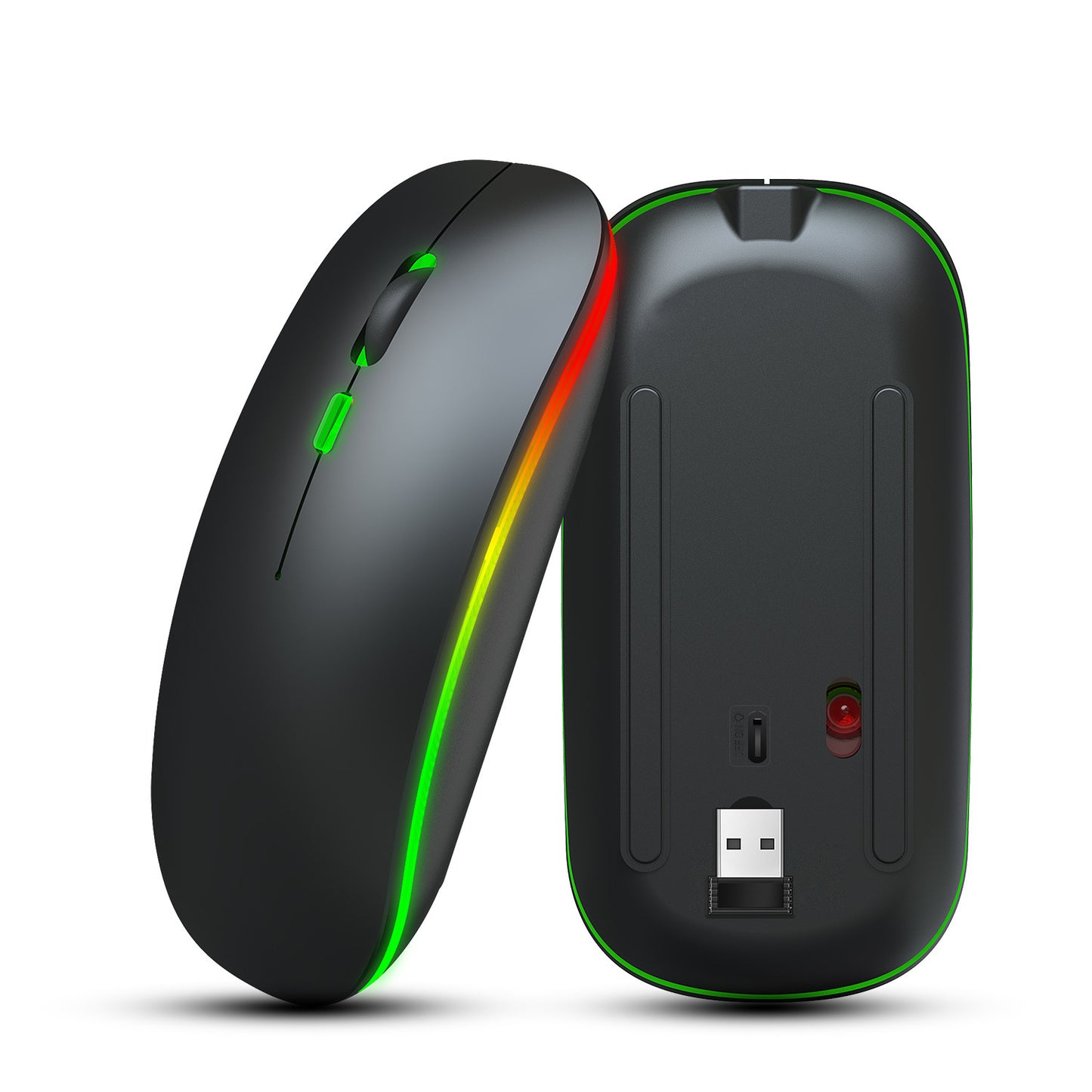 Bluetooth Dual-Mode 2.4G RGB Wireless Mouse, Silent Design