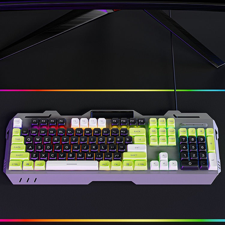 GX90 Wired Mechanical Feel Keyboard And Mouse Set For E-Sports Gaming