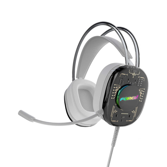 Transparent Luminous Wired 7.1-Channel Headset, Wire-Controlled G92 Co-Branded Gaming Headset With Microphone