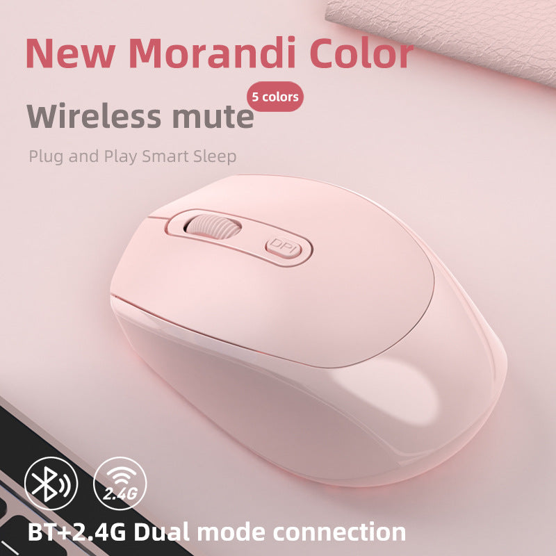 Dual-Mode Wireless Bluetooth Charging Mouse, Built-In 500mAh Battery, Multiple Versions, Ergonomic Design