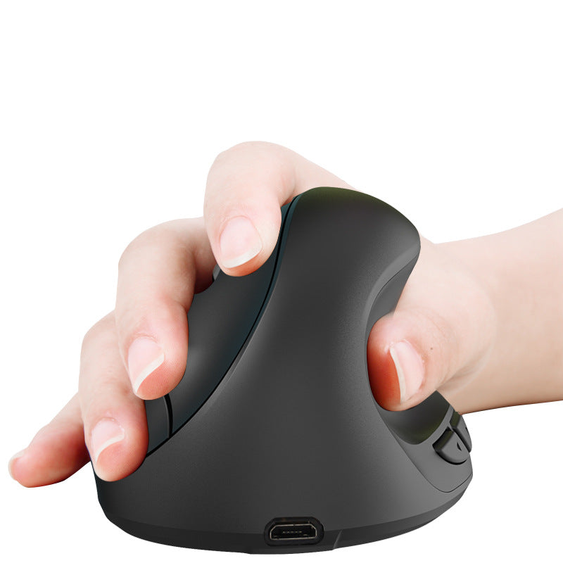 Silent 2.4G Wireless Vertical Mouse, Rechargeable 600mAh, Ergonomic Design