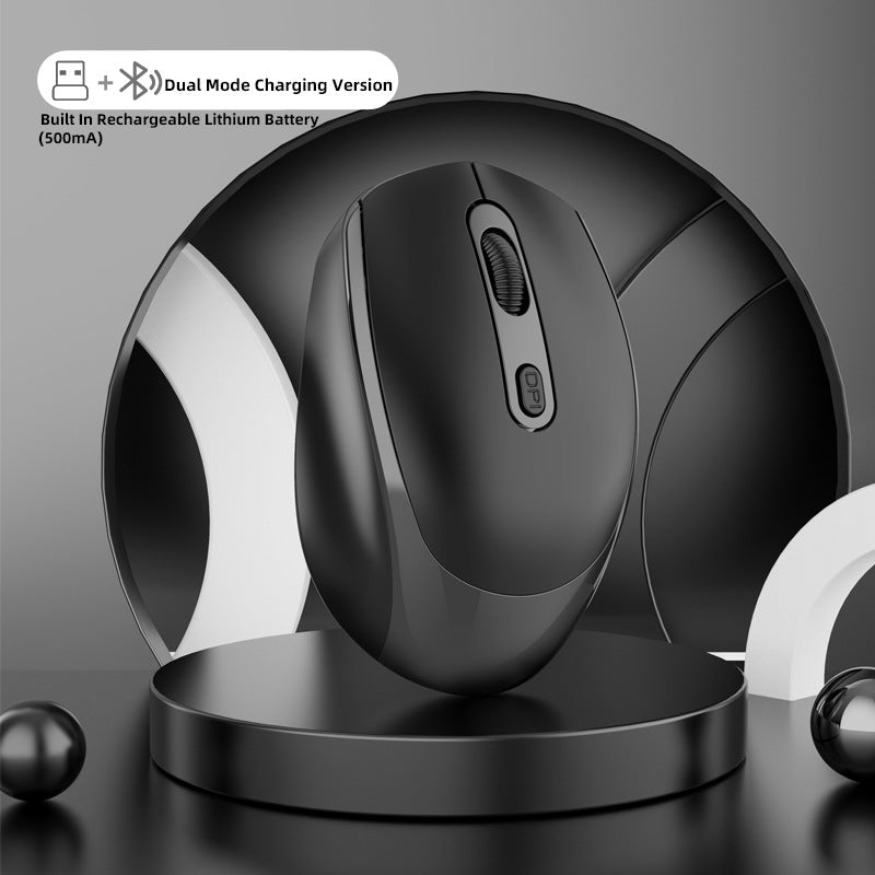 Dual-Mode Wireless Bluetooth Charging Mouse, Built-In 500mAh Battery, Multiple Versions, Ergonomic Design