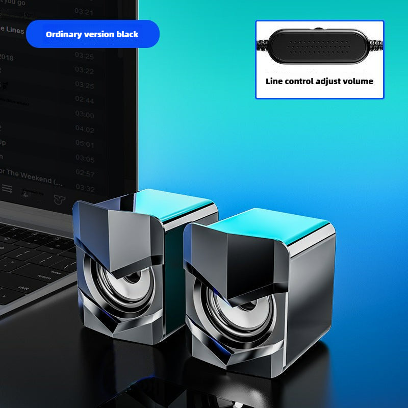 Wired Mini Speaker With Subwoofer For Desktop