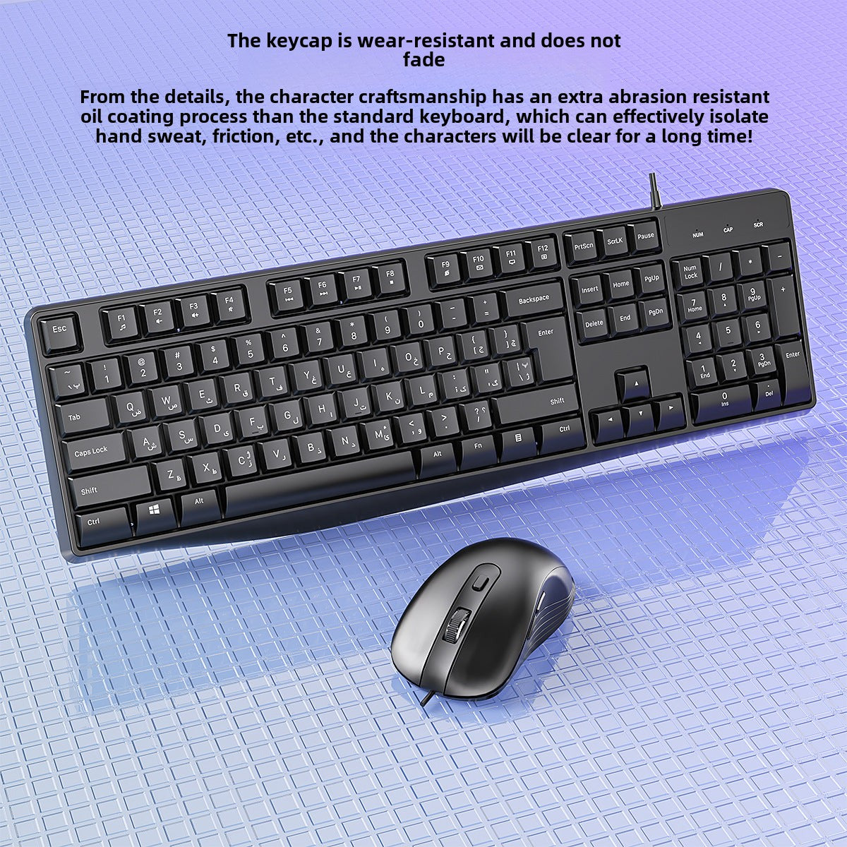 Office Desktop Computer Keyboard And Mouse Set