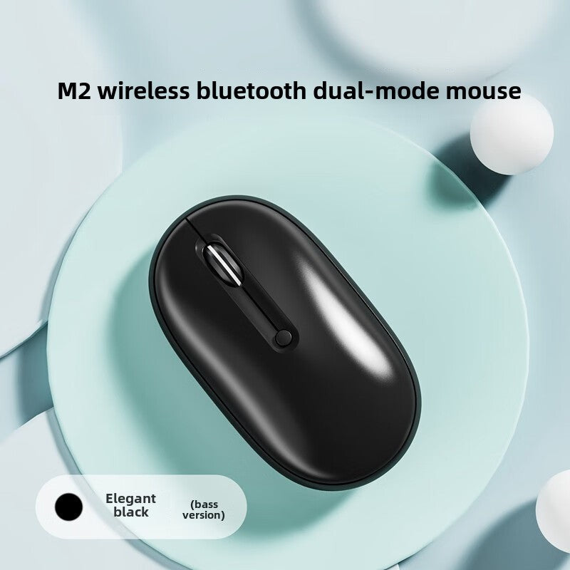 M2 Wireless Bluetooth Mouse, Silent Dual-Mode, Rechargeable