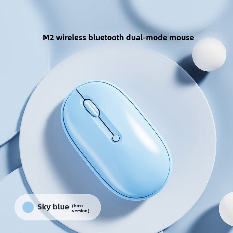 M2 Wireless Bluetooth Mouse, Silent Dual-Mode, Rechargeable