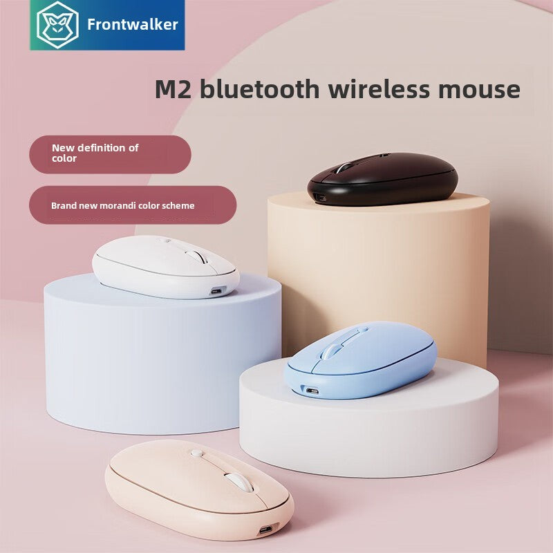 M2 Wireless Bluetooth Mouse, Silent Dual-Mode, Rechargeable